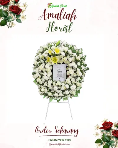 Krans Bunga Duka Cita di Maasing